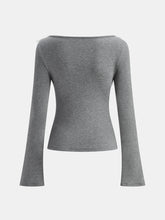 Faux Pearl Decor 3D Floral Fitted Soft Knit Top